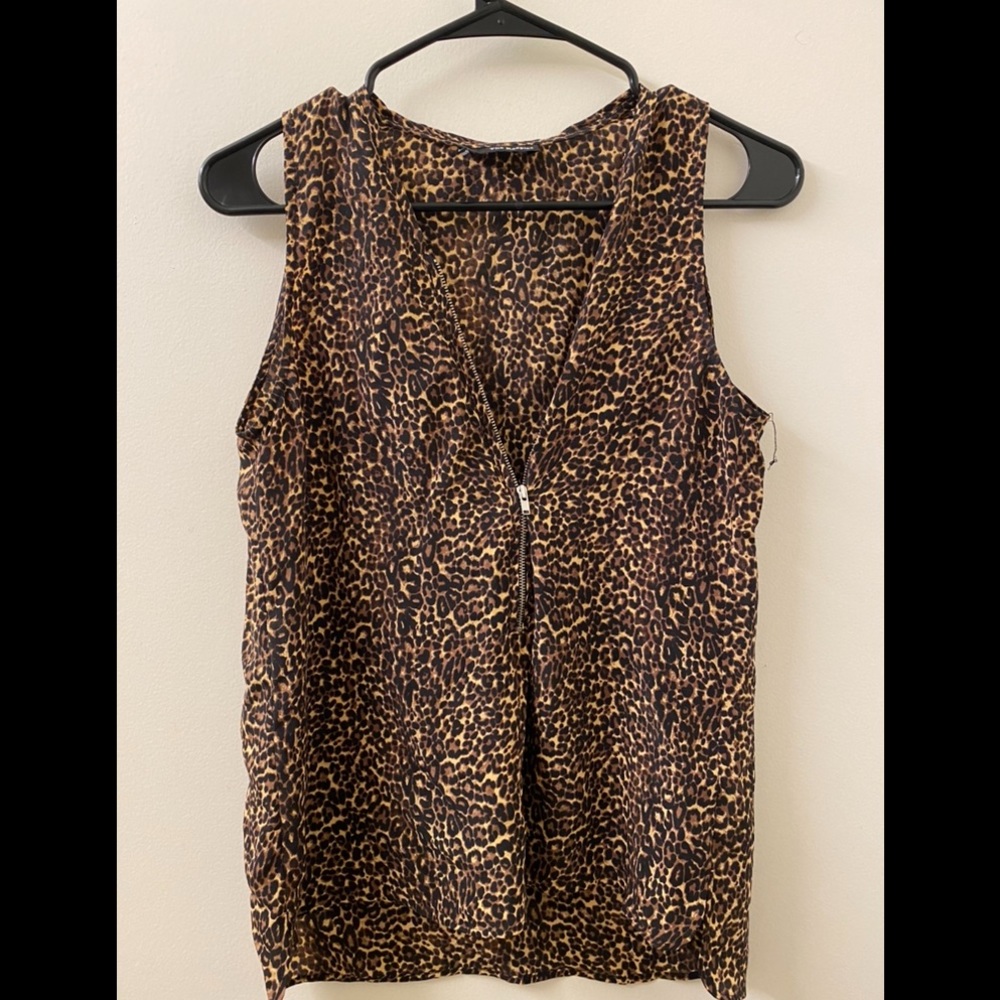 Animal Print Top, size small
